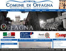 Tablet Screenshot of comune.offagna.an.it